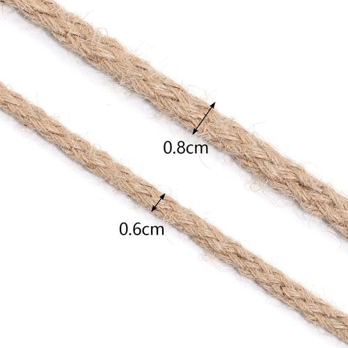 10Yards Natural Jute Rope Vintage Jute Rope Used for Crafts Gift Packaging Gardening Wedding and Home Decoration DIY Supplies