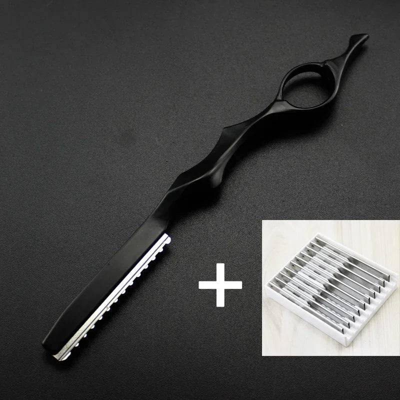 Hair Razors Shavel Cut Hair Cutting Fine Thinning Trimming Alloy Shaving Knife Barber Hairdresser Tools Salon Professional