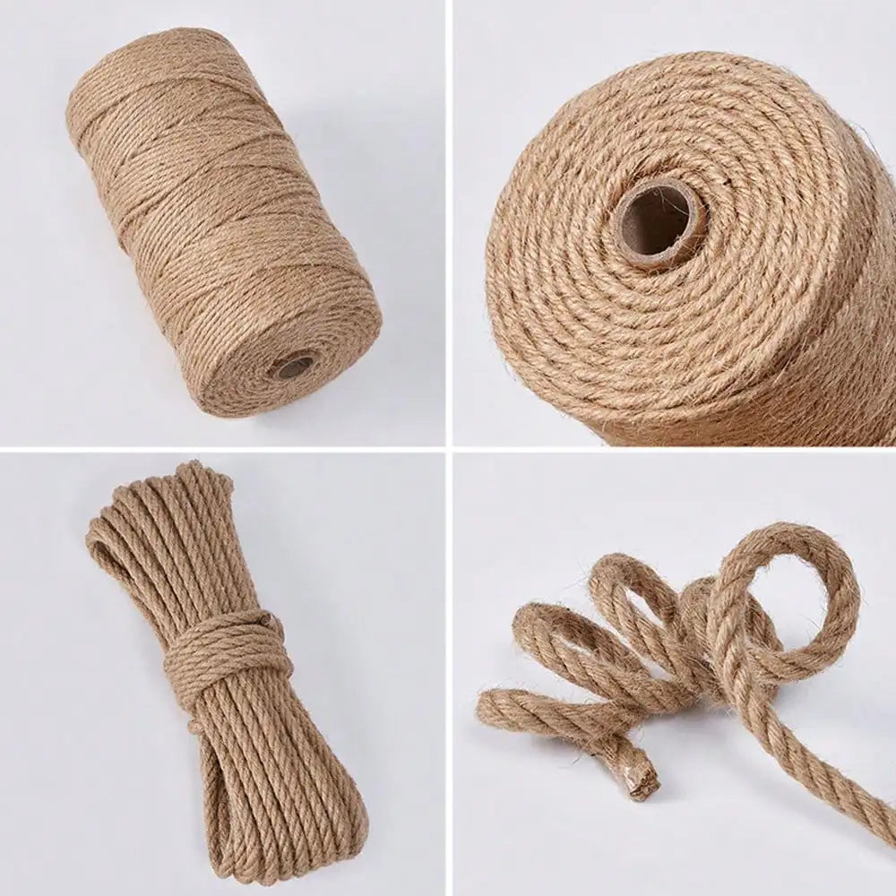 Jute Rope, 10M Sturdy And Durable, Suitable For Crafting, Cat Scratching Posts, Gardening, Farmhous