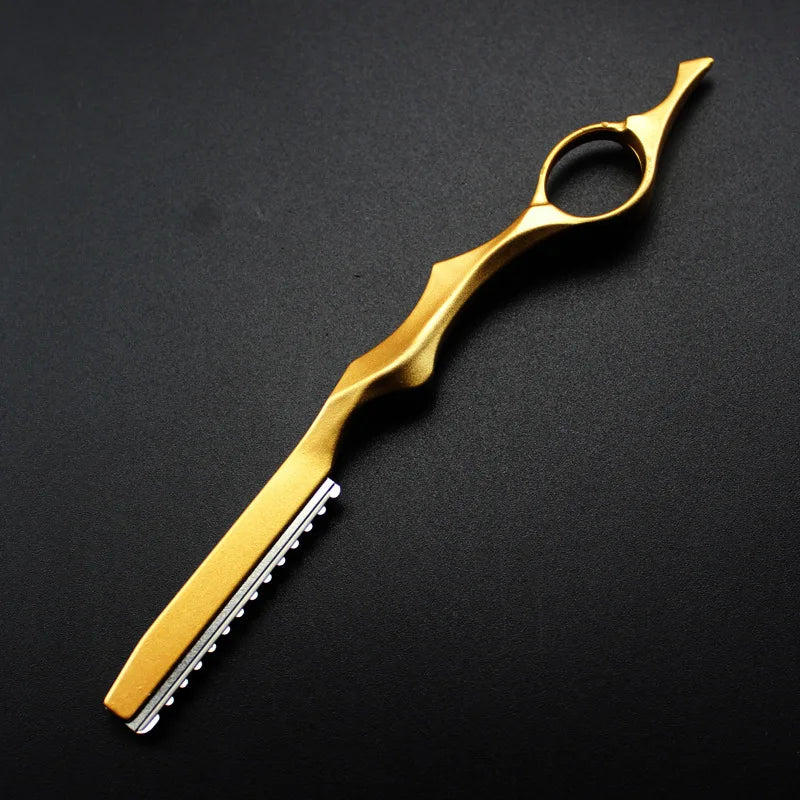 Hair Razors Shavel Cut Hair Cutting Fine Thinning Trimming Alloy Shaving Knife Barber Hairdresser Tools Salon Professional