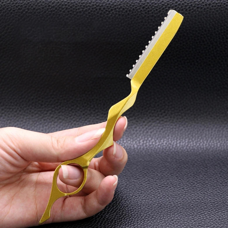 Hair Razors Shavel Cut Hair Cutting Fine Thinning Trimming Alloy Shaving Knife Barber Hairdresser Tools Salon Professional