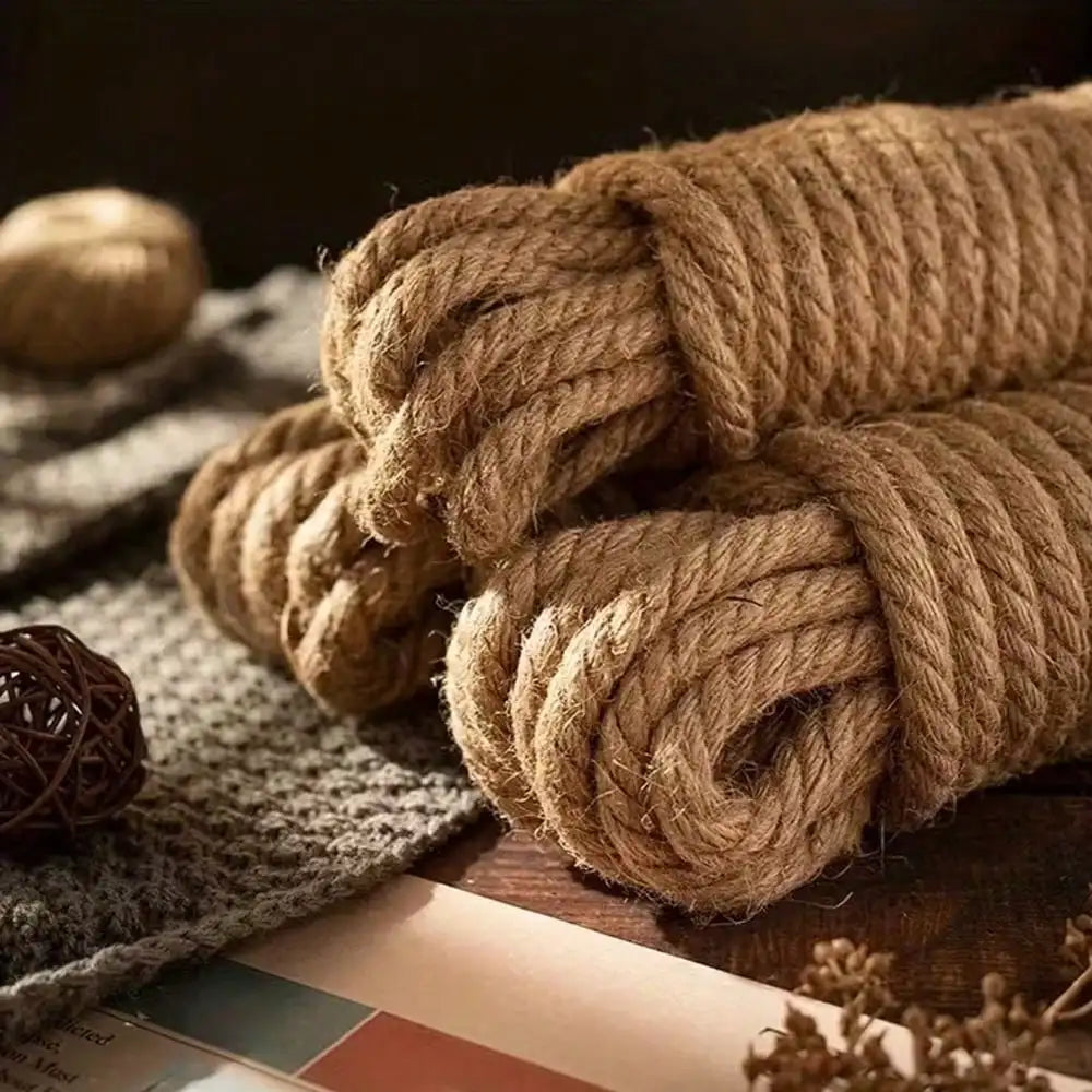 Jute Rope, 10M Sturdy And Durable, Suitable For Crafting, Cat Scratching Posts, Gardening, Farmhous