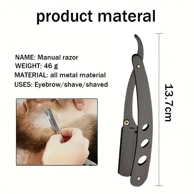 razor sharp blade barber shop razor,men's folding manual shaver, Straight shaver arm, men's shaver