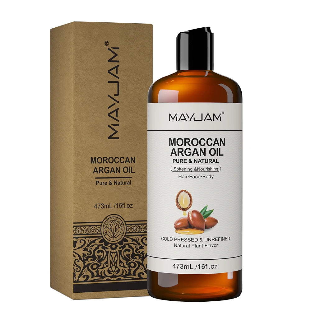 MAYJAM USDA Organic Jojoba Oil Moisturizing for Face, Hair, Skin & Nails Pure Natural Cold Pressed Grapeseed Sunflower Seed Oil